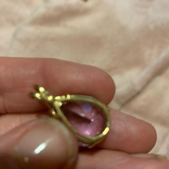 Estate 5 ct Amethyst Pendant solid 14k - Picture 5 of 5